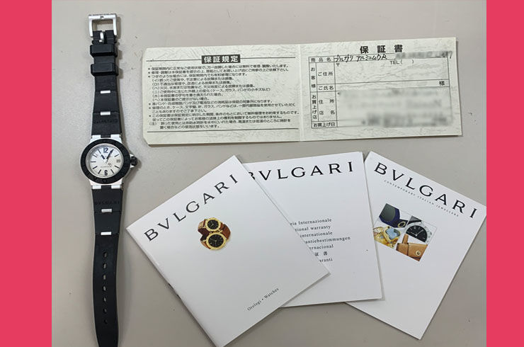 ブルガリの時計を買い取りました。